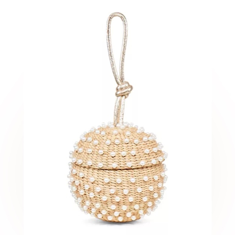 Poolside Faux Pearl Disco Ball Wristlet NWOT
